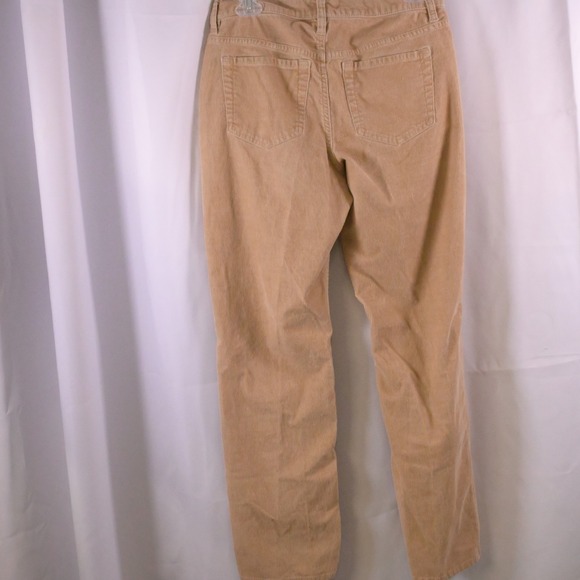 LL Bean BeanFlex Corduroy Favorite Fit Straight Leg Jeans Beige Womens 6 30x29 - Picture 2 of 7